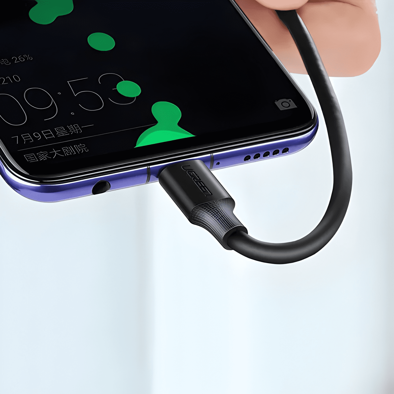 Cable cargador USB a a USB tipo c quick charge de 1m-4