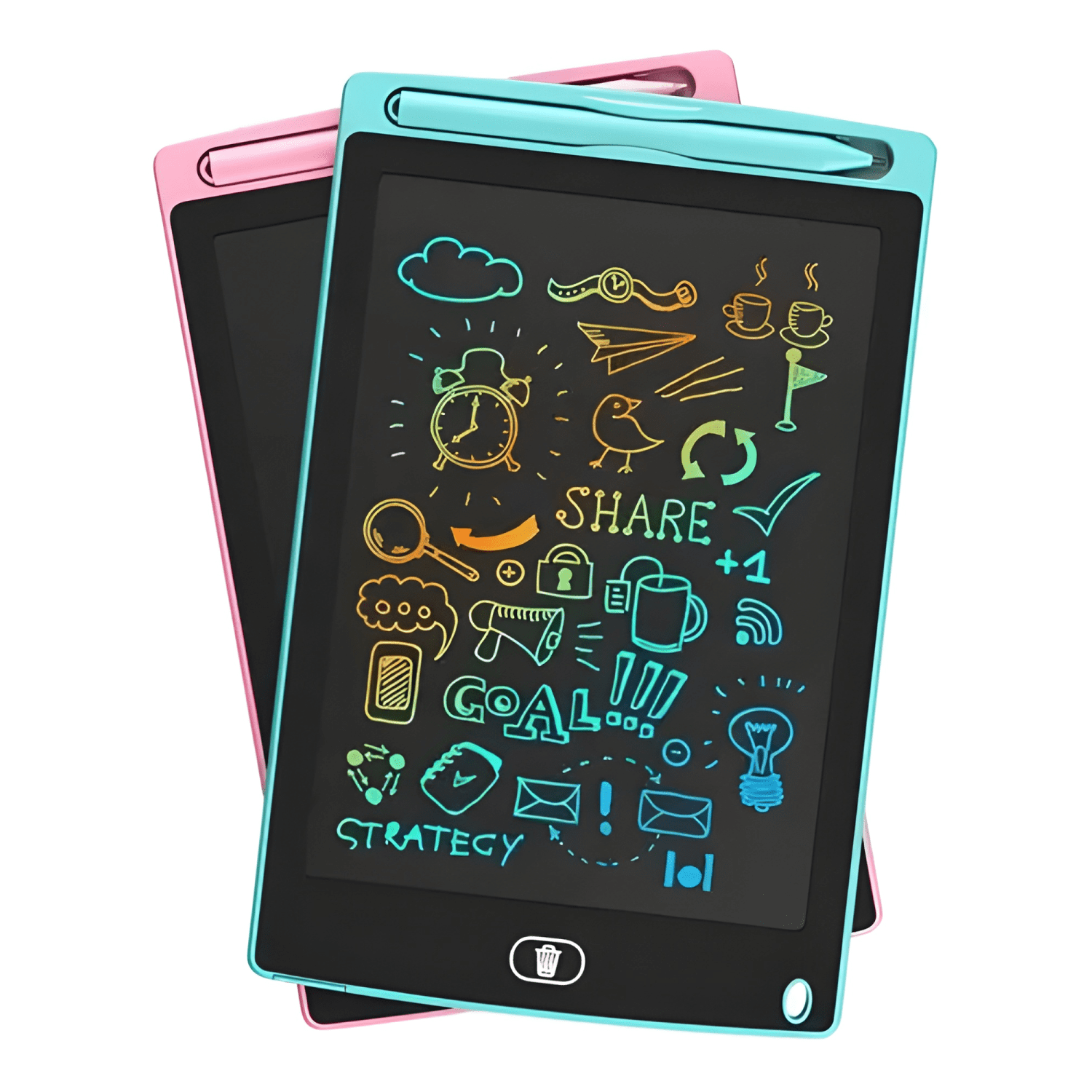 Pizarra infantil 2rl tablet negra pantalla LCD 8.5 pulgadas-2