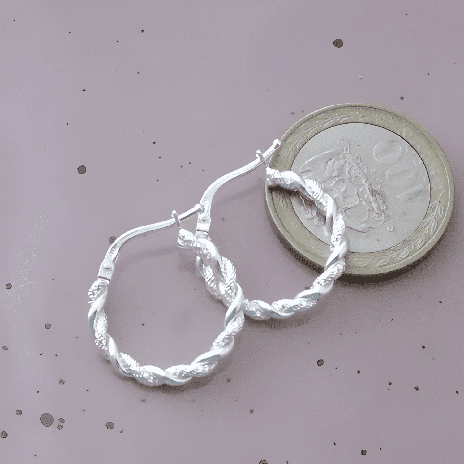 Aros Argollas De Plata Enroscadas, Argollas De Plata 925 #2-1