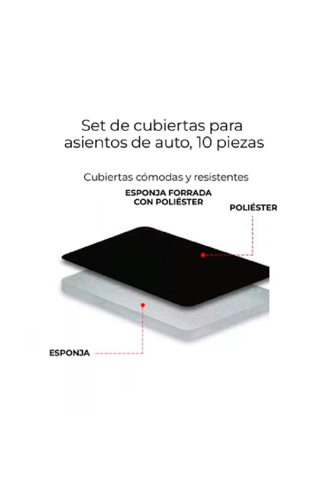 Set funda universal cubre asiento automóvil 10 piezas coche-3