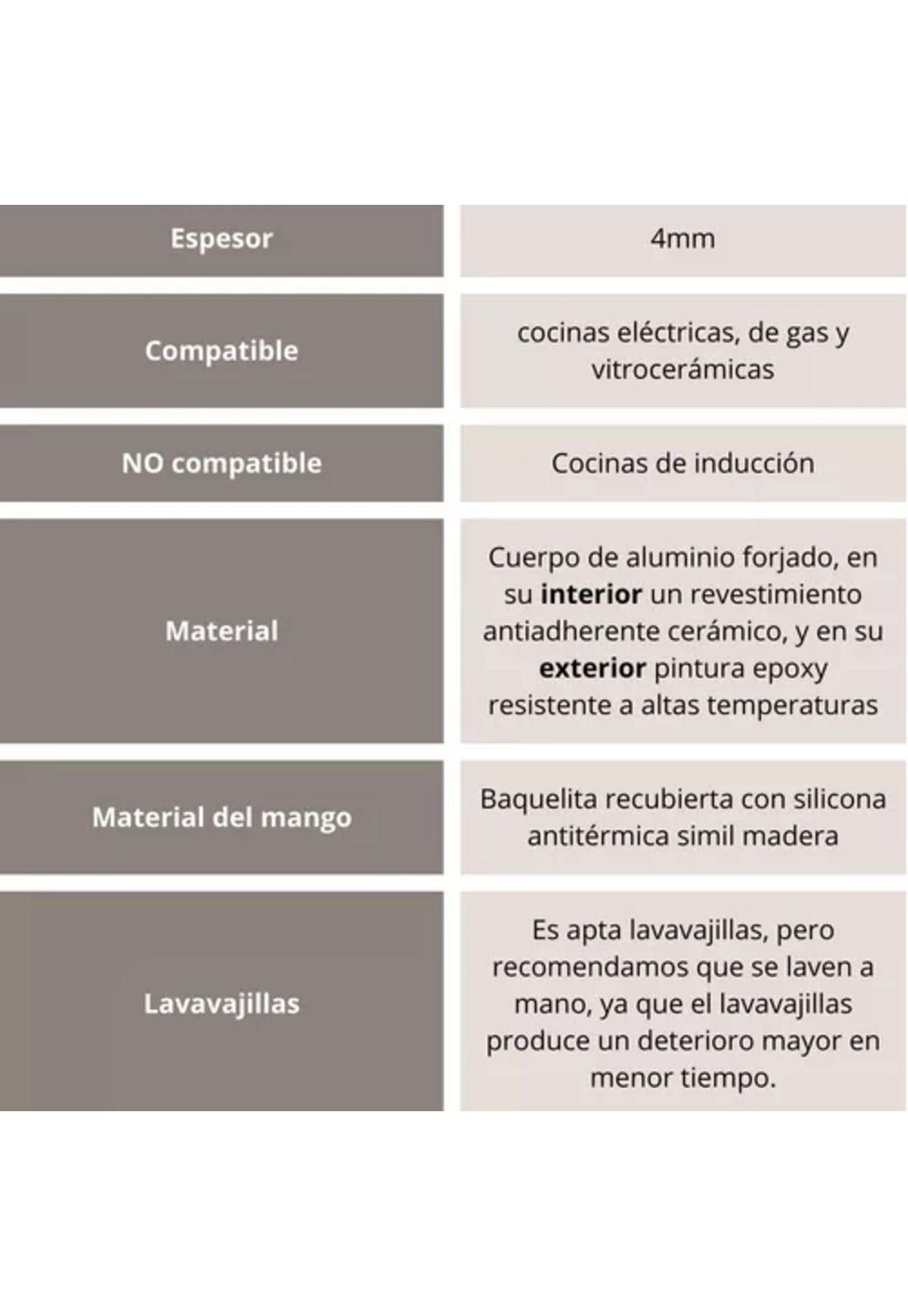Batería de cocina de 10 piezas, antiadherente, cerámica marmolada-4
