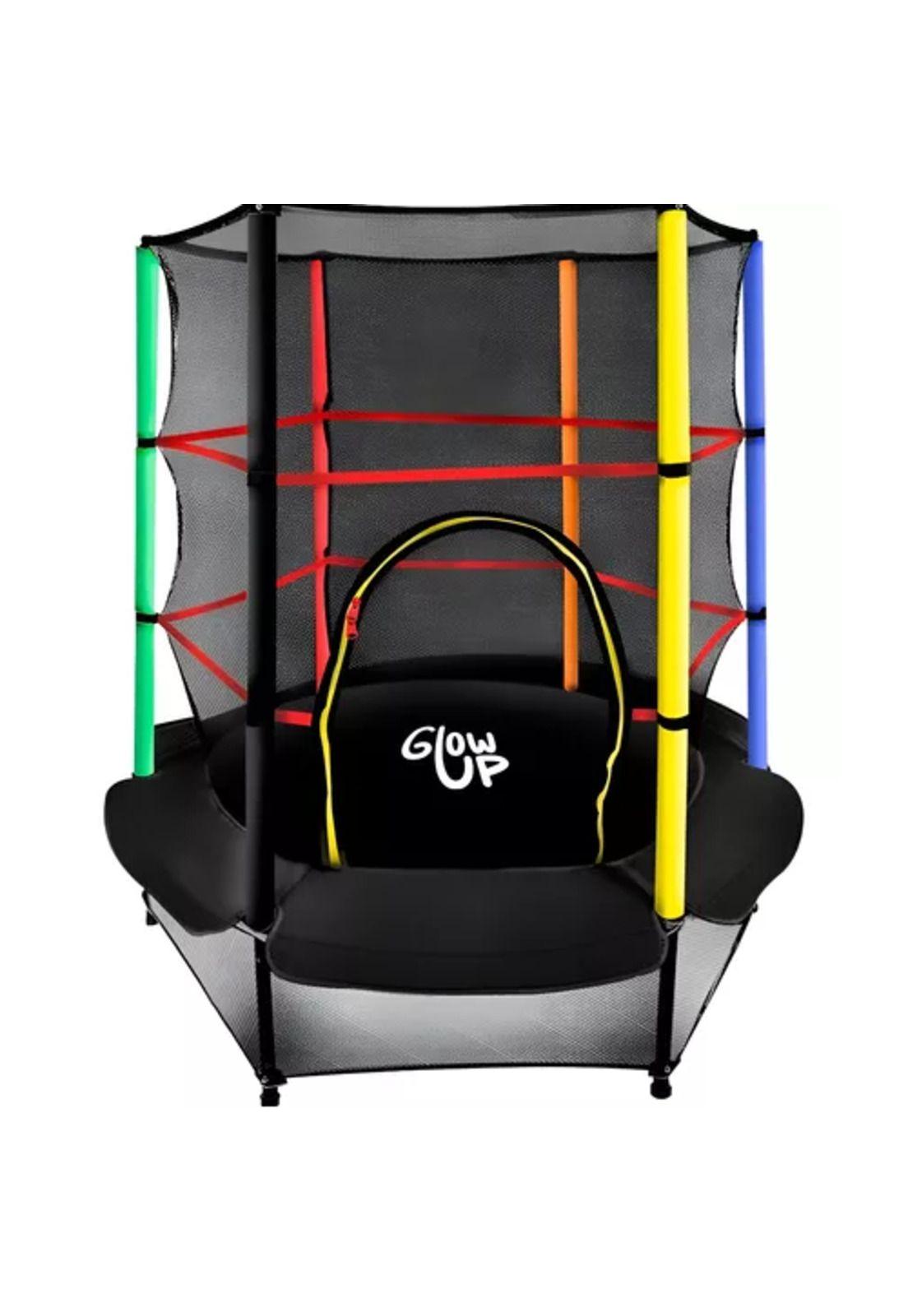 Cama elástica Glowup 1.40 m malla seguridad superior-0