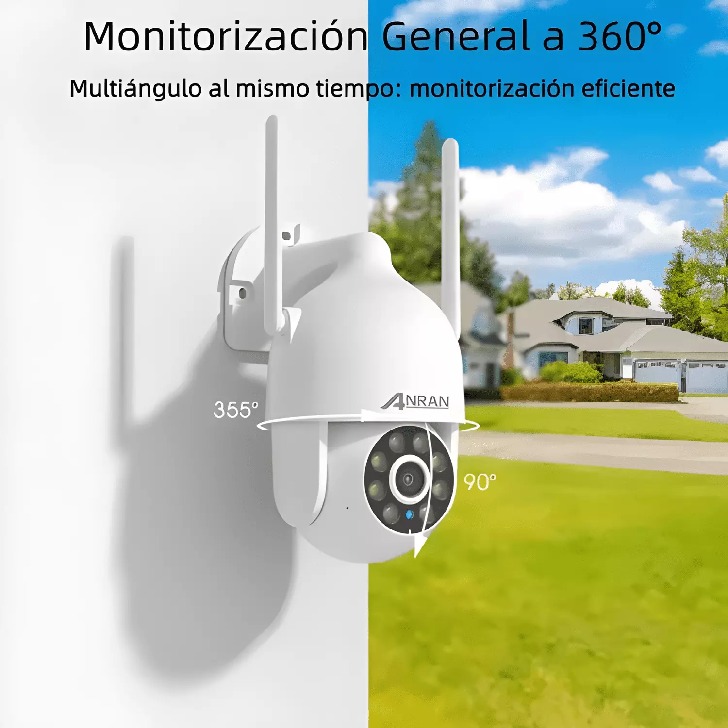 Cámara de Seguridad Wifi 5G 5MP Anran N50W1584 Blanco-3