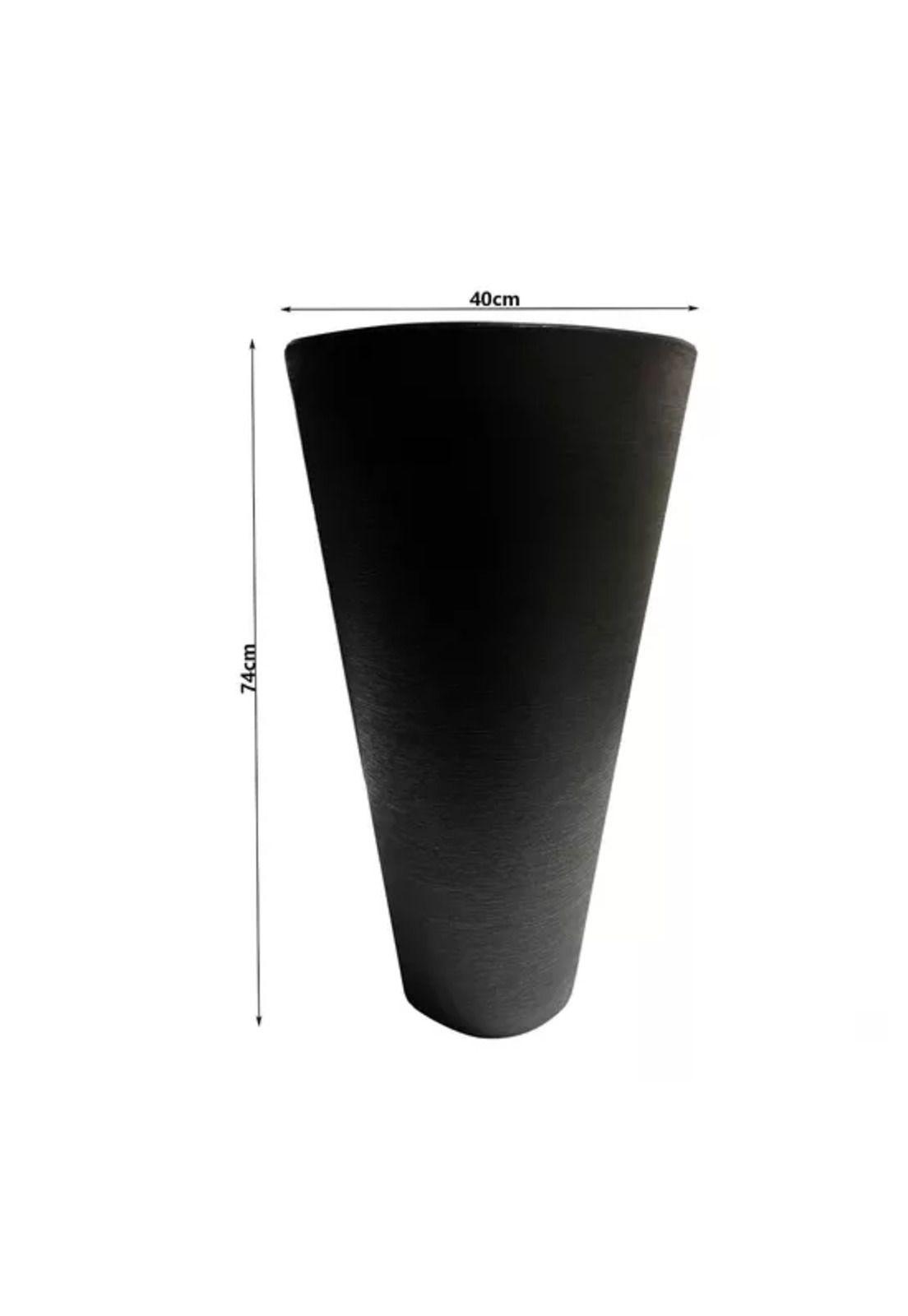 Macetero Grafiato Cónico de Plástico 74cm Kd9954-2