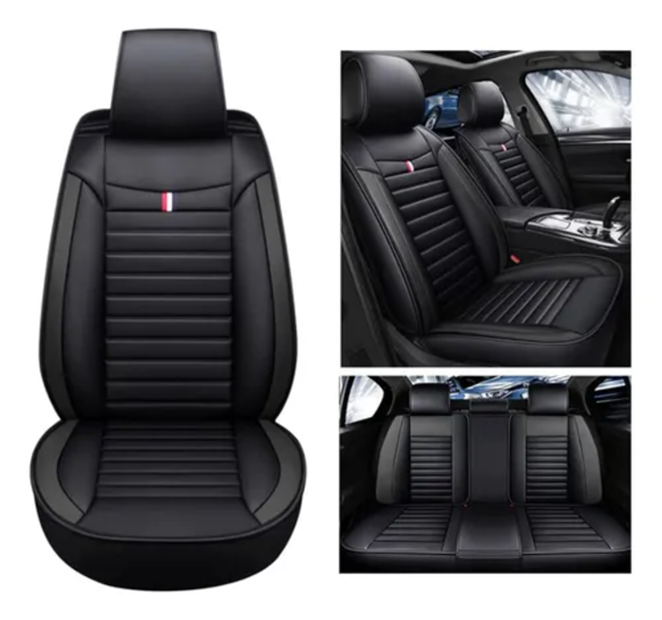 Fundas de Asiento de Auto de Cuero Calidad Universal Kit-0