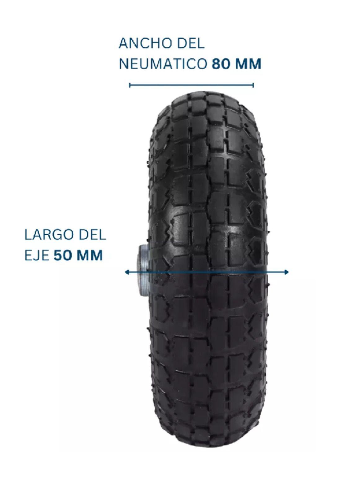 Rueda inflable para carro, yegua 10 pulgadas color negro-4