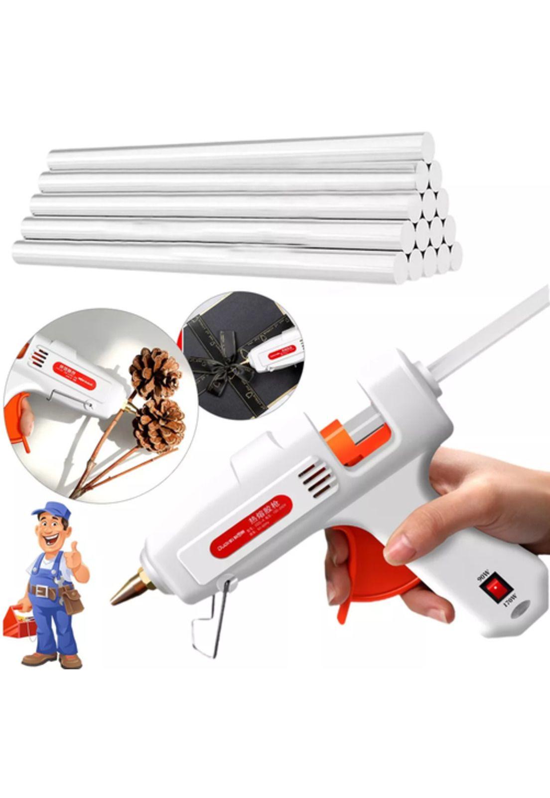 Pistola de Silicona Caliente 70W + 30 Barras de Silicona 110mm-2