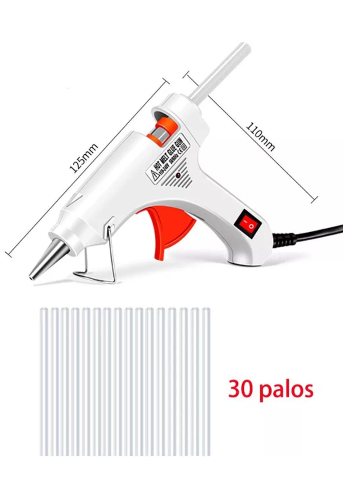 Pistola de Silicona Caliente 70W + 30 Barras de Silicona 110mm-3