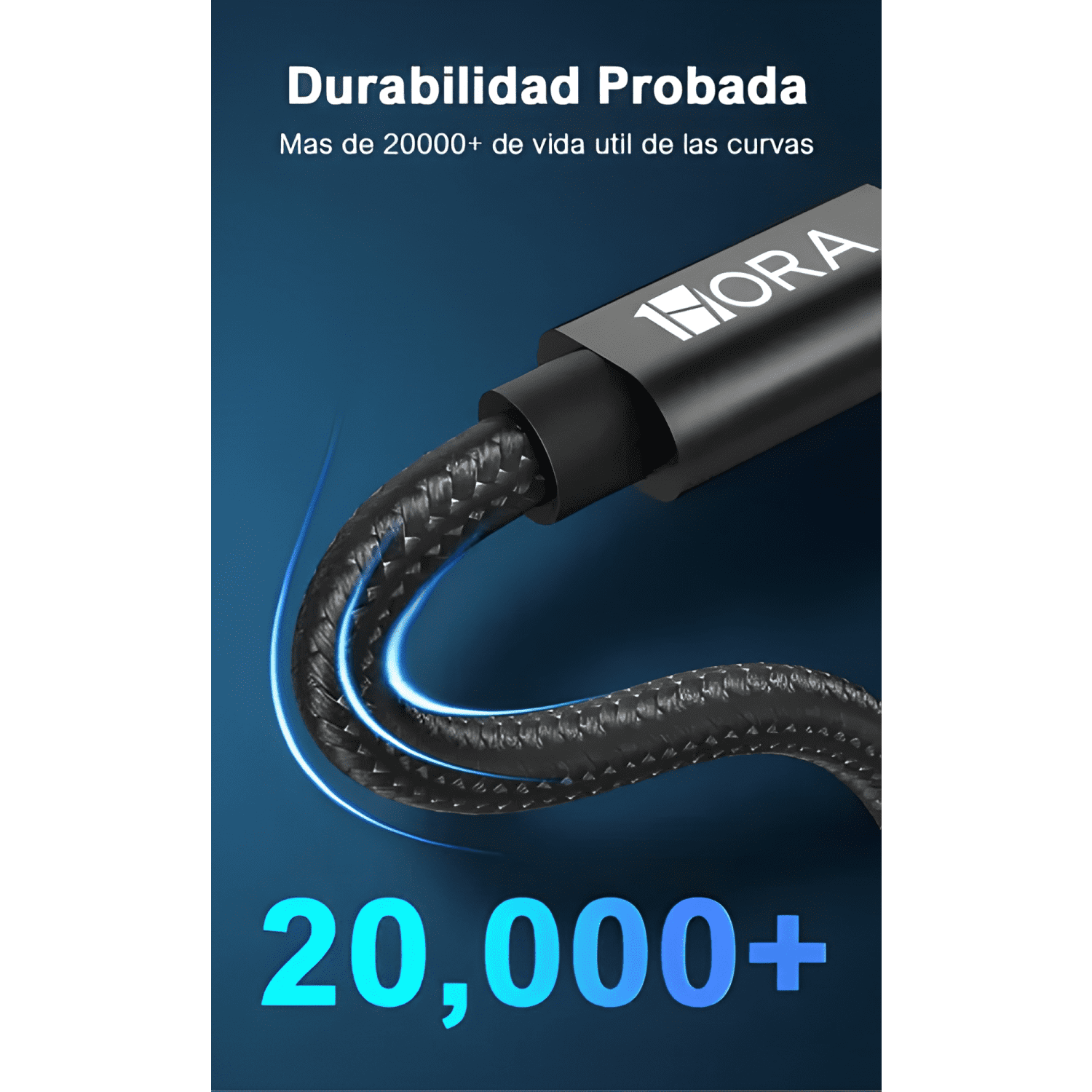 Cable USB tipo c a tipo c 2m carga rápida 60w datos Negro-2