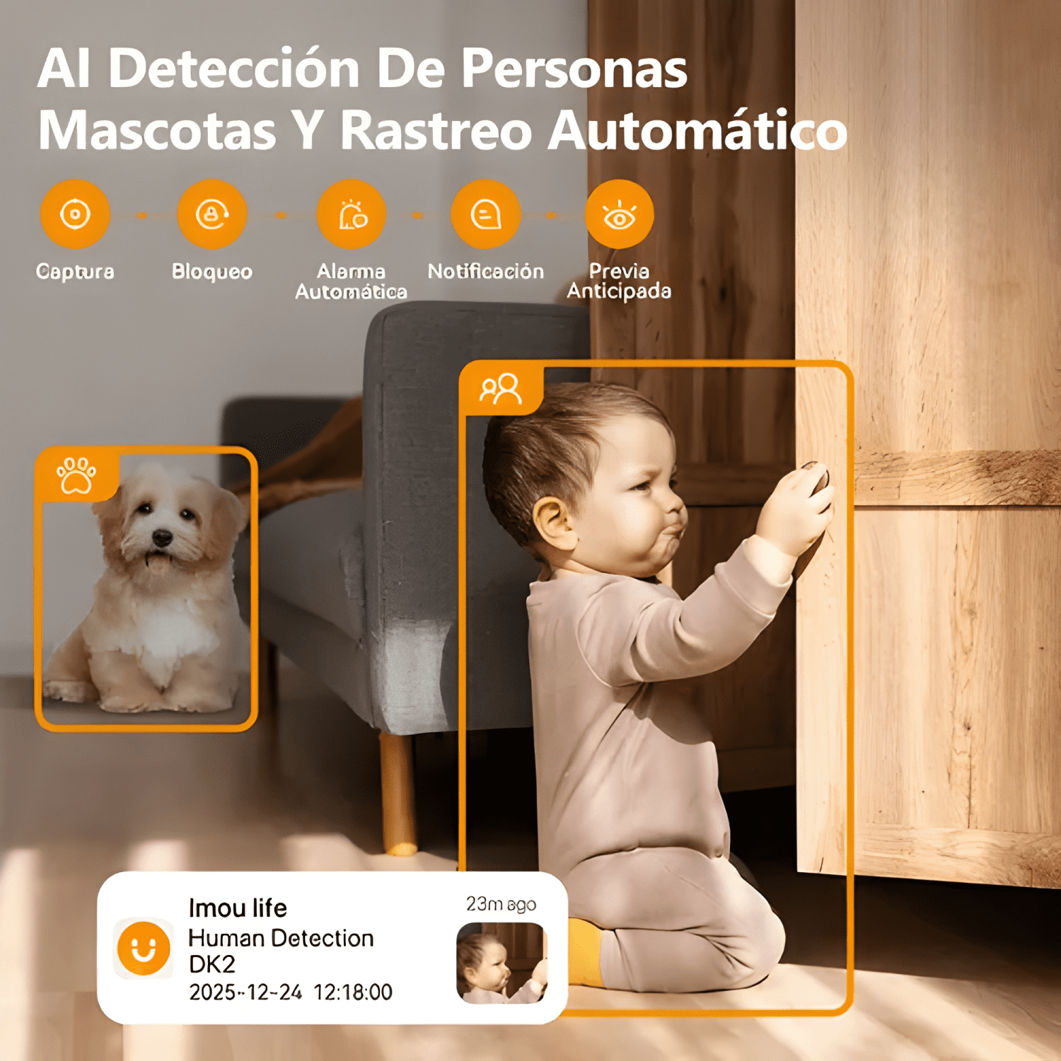 Imou Cámara de Seguridad Dk2 5mp Ip Wifi 360°interior III-3