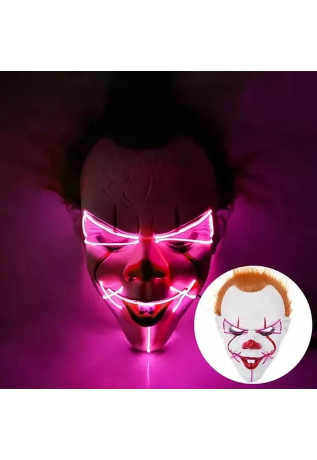 Máscara de payaso blanco, terror, Halloween-3