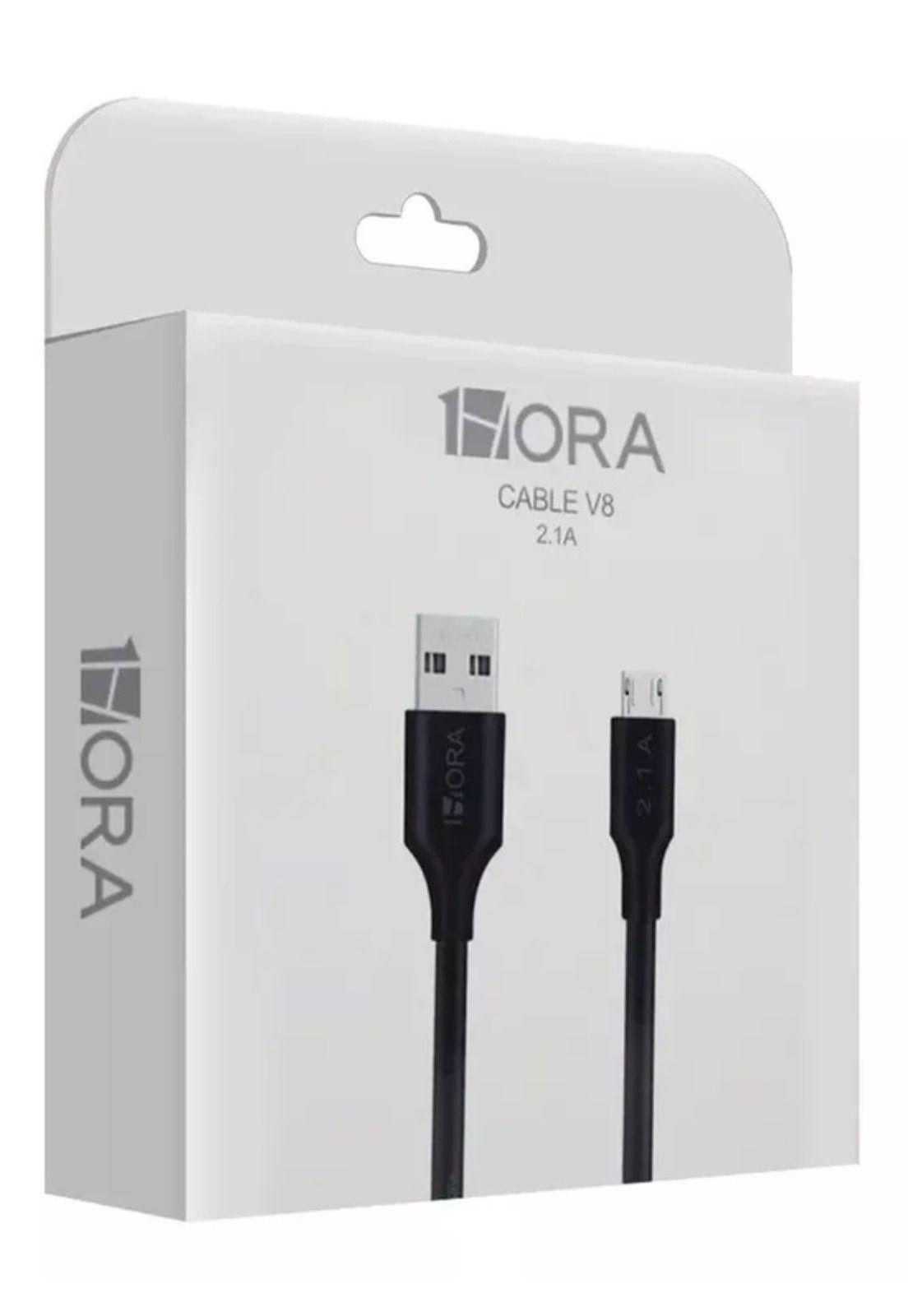 Cable micro USB V8 1m 2.1A 1 hora CAB236 negro-1