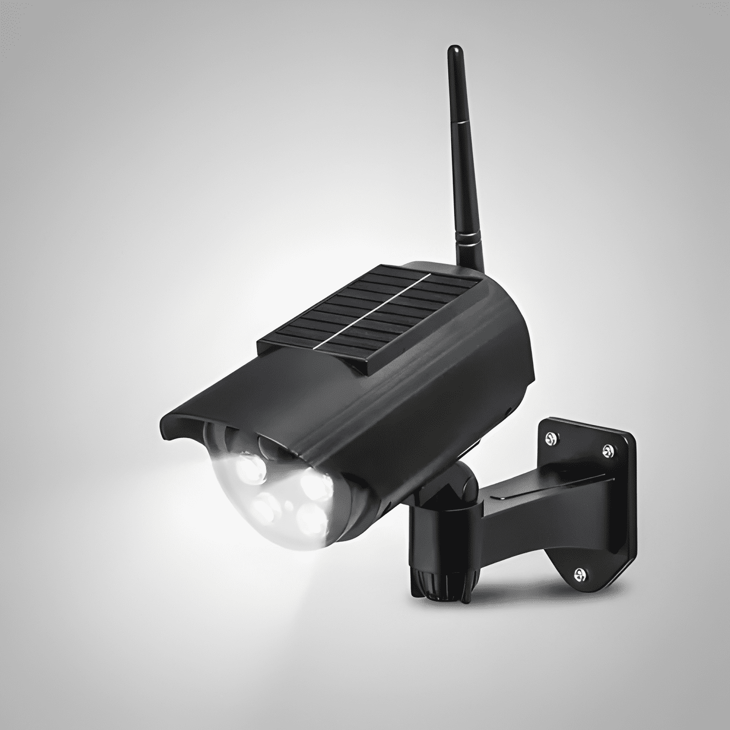 Camara Falsa Seguridad Simulada Tipo Bullet Ccd con Luz Led-2