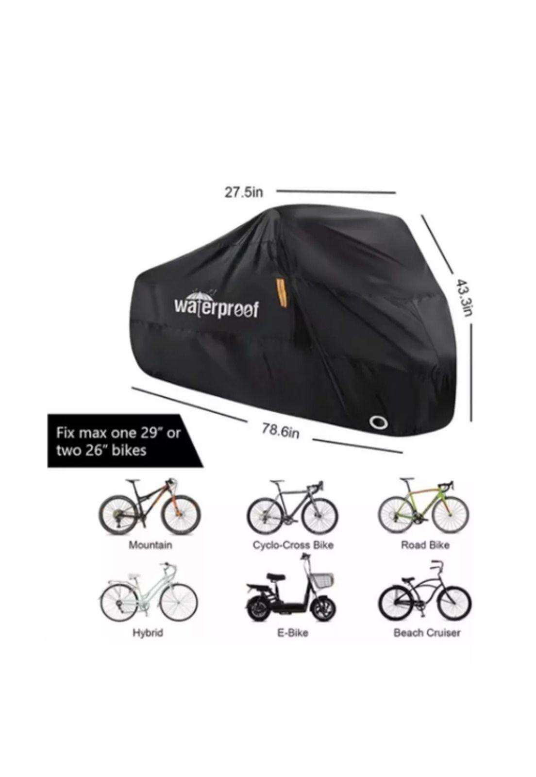 Cobertor funda cubre bicicleta impermeable protector 110x200-4