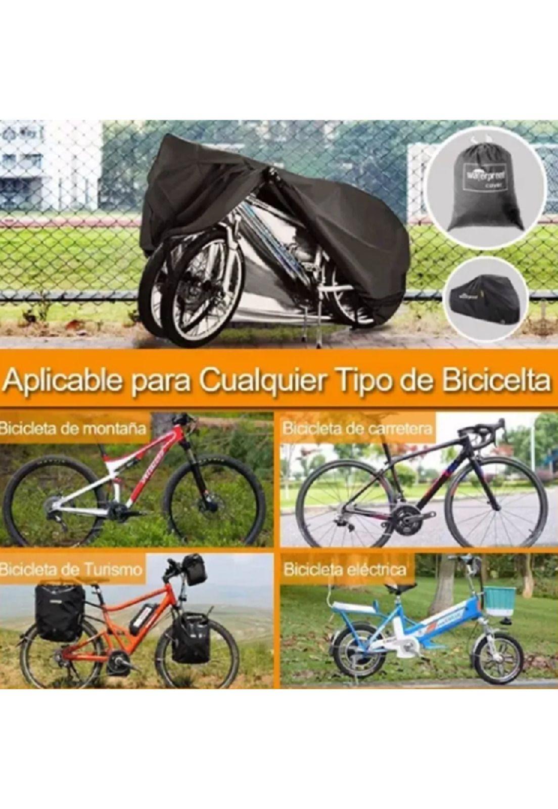 Cobertor funda cubre bicicleta impermeable protector 110x200-5