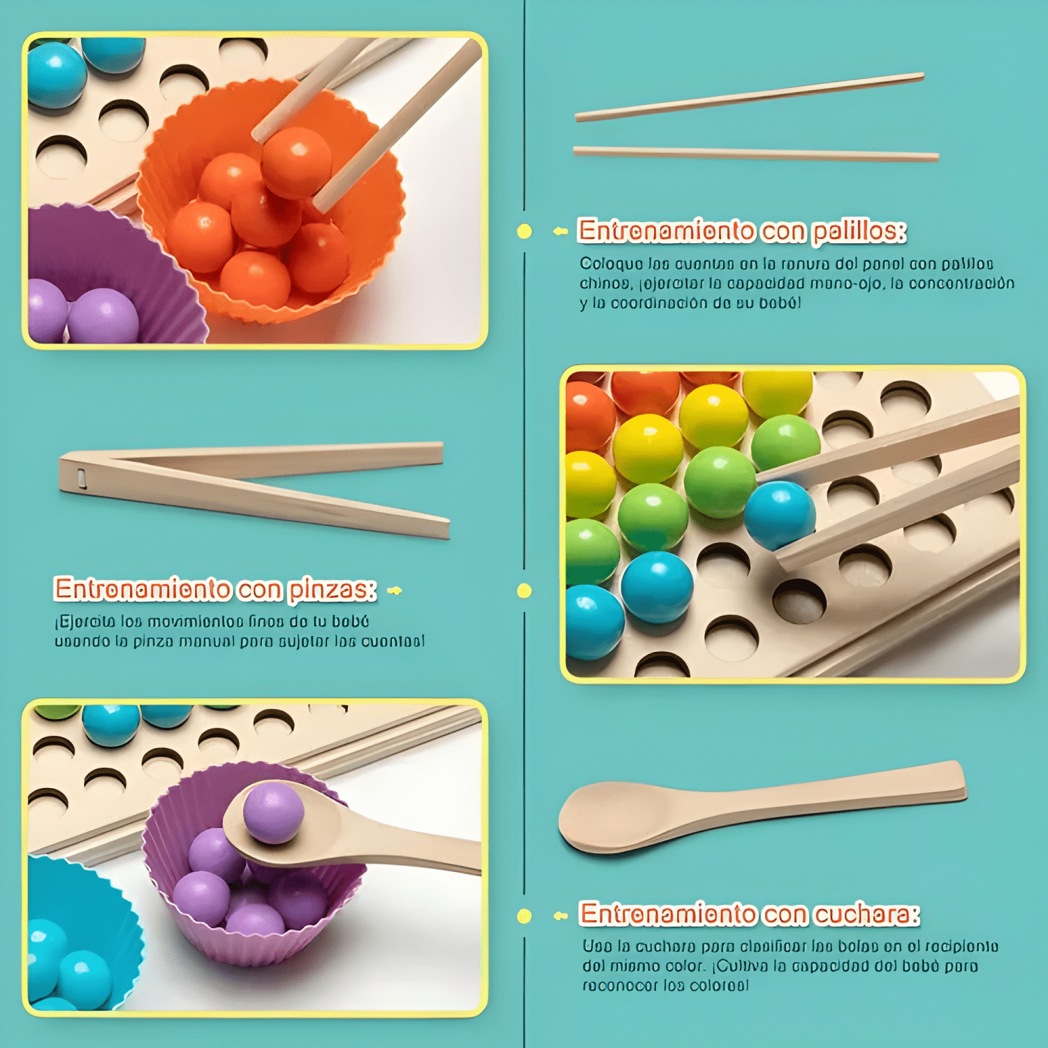 Juguete educativo de madera niños tablero matemáticas pesca-3