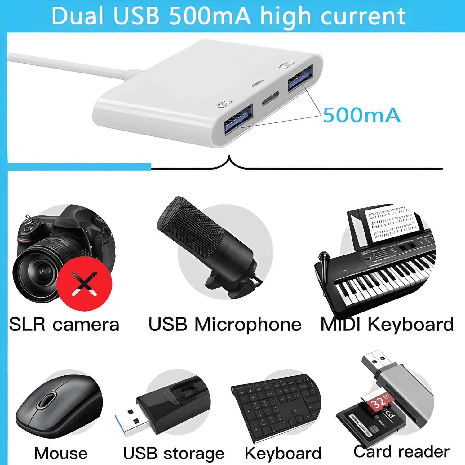 Adaptador OTG USB 3.0 para iPhone y iPad-2