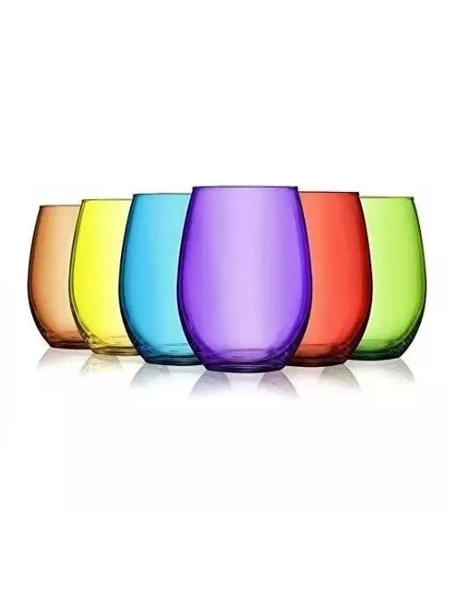 6 Vasos Altos Mikonos Full Color 460ml-2