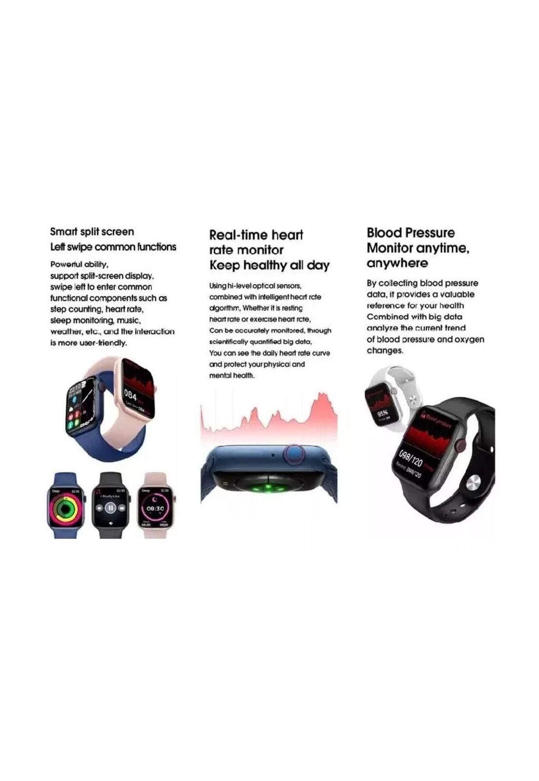 Reloj inteligente pro call serie 7 color rosado-4