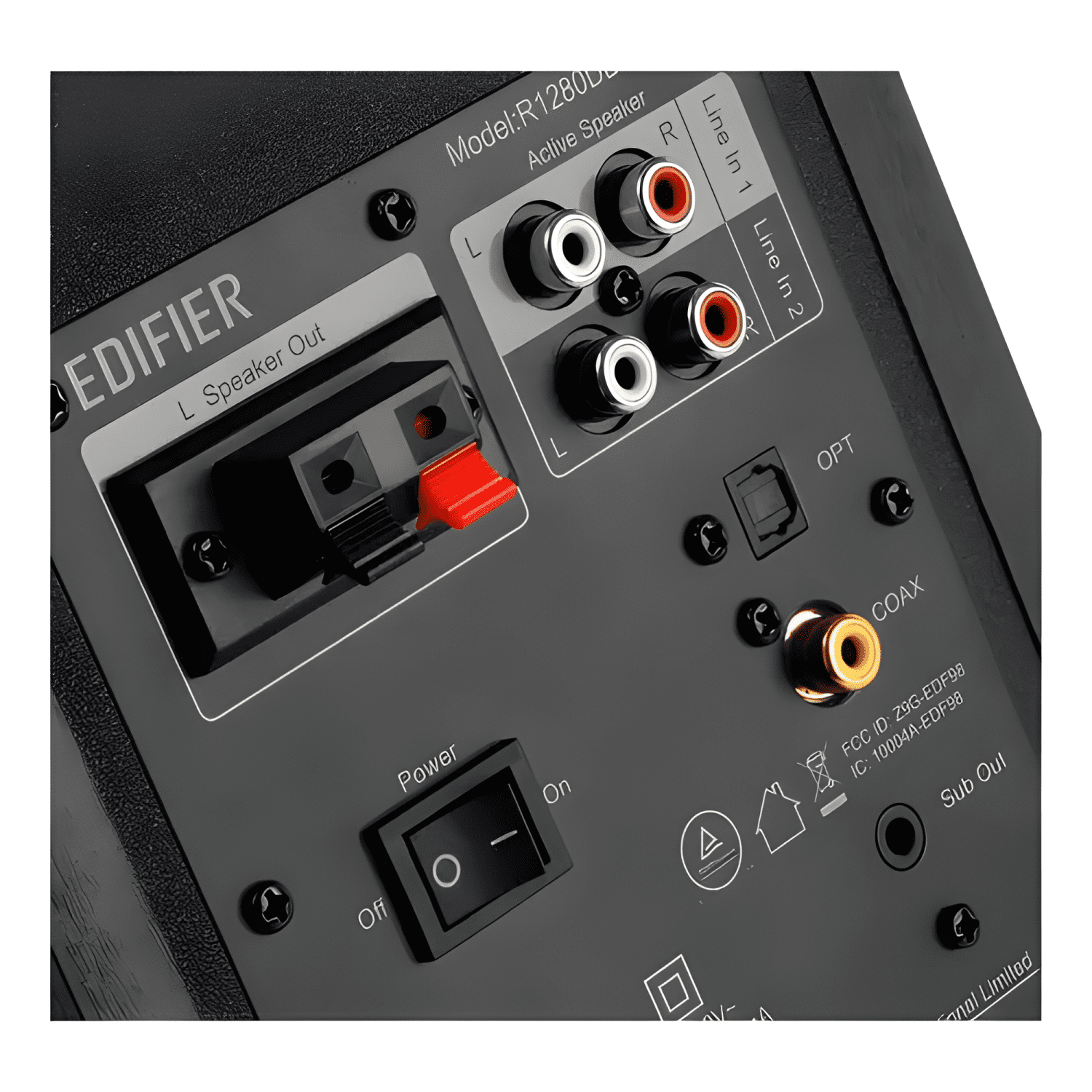 R1280dbs parlantes bluetooth optico rca Negro-2
