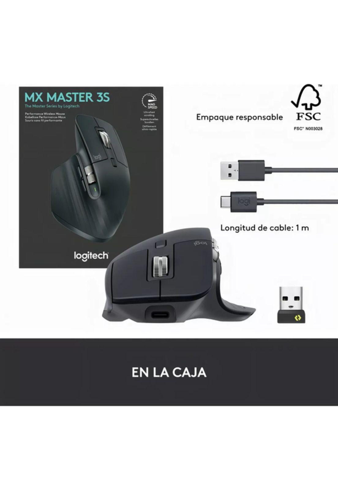 Mouse Wireless Logitech MX Master 3S Grafito-5