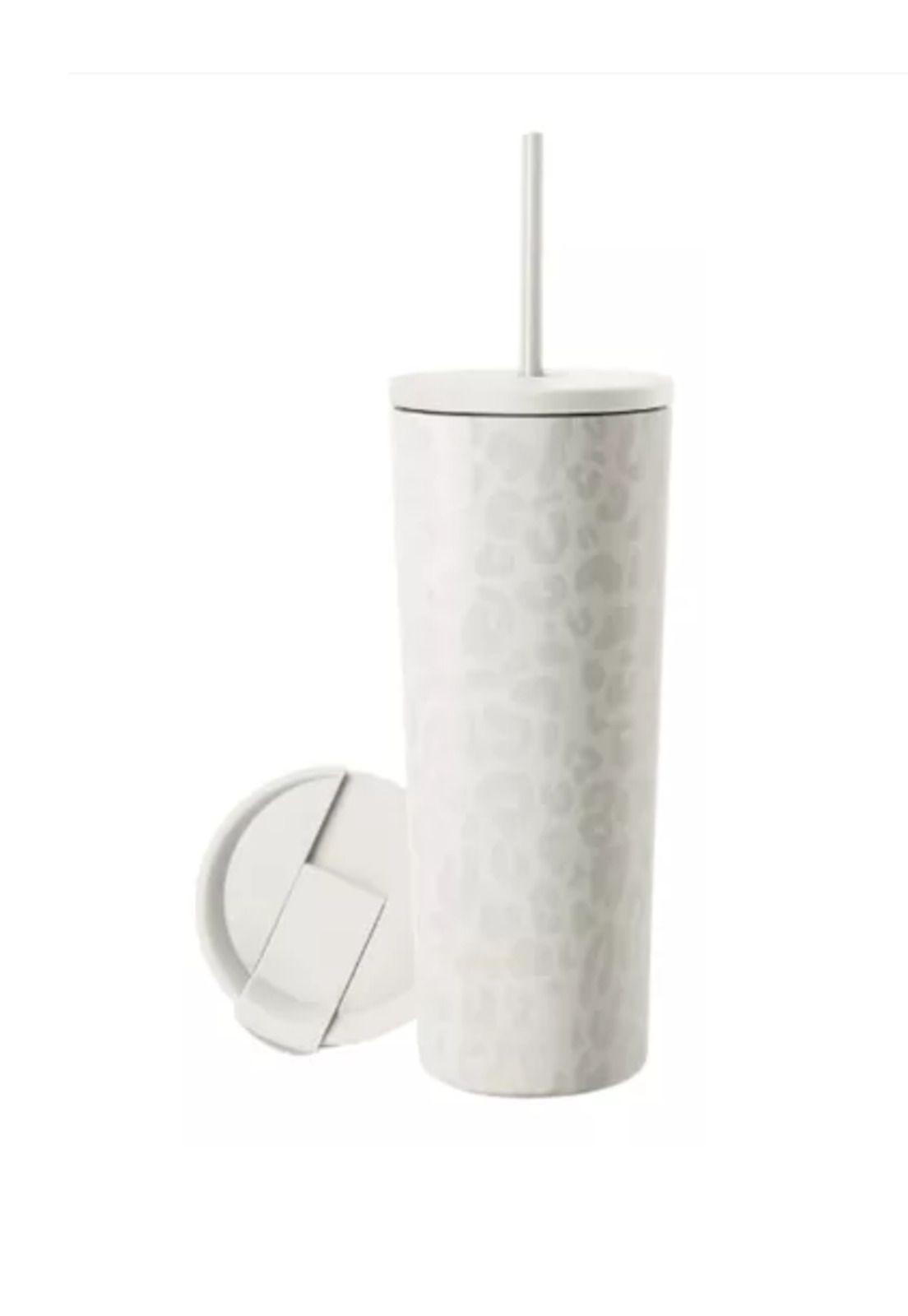 Vaso térmico mug LH 700 lt, acero inoxidable, blanco leopardo-0
