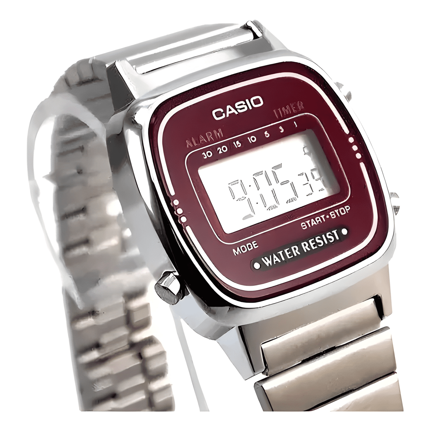 Reloj casio mujer retro vintage la-670wa-4 metal correa-2