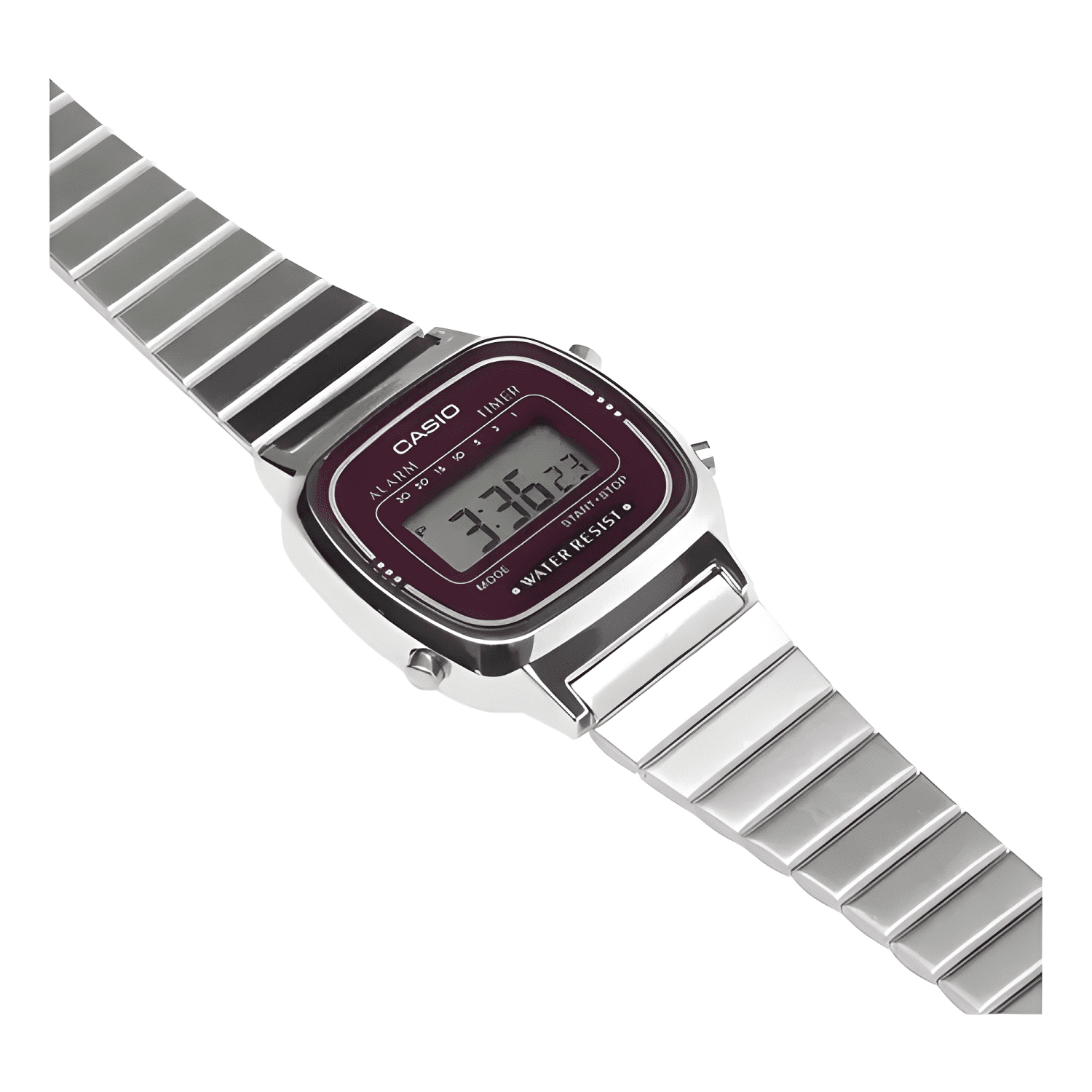 Reloj casio mujer retro vintage la-670wa-4 metal correa-3