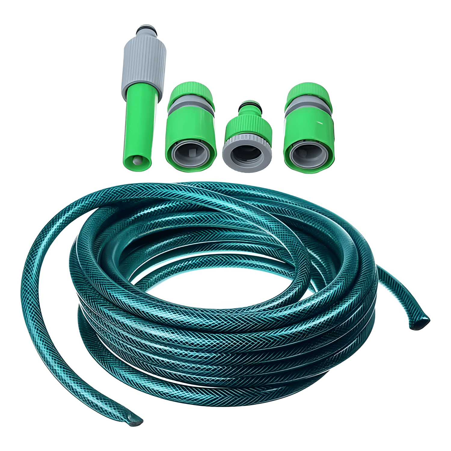 Manguera riego 1/2 pulgada 15m con pistola rociadora Verde-2