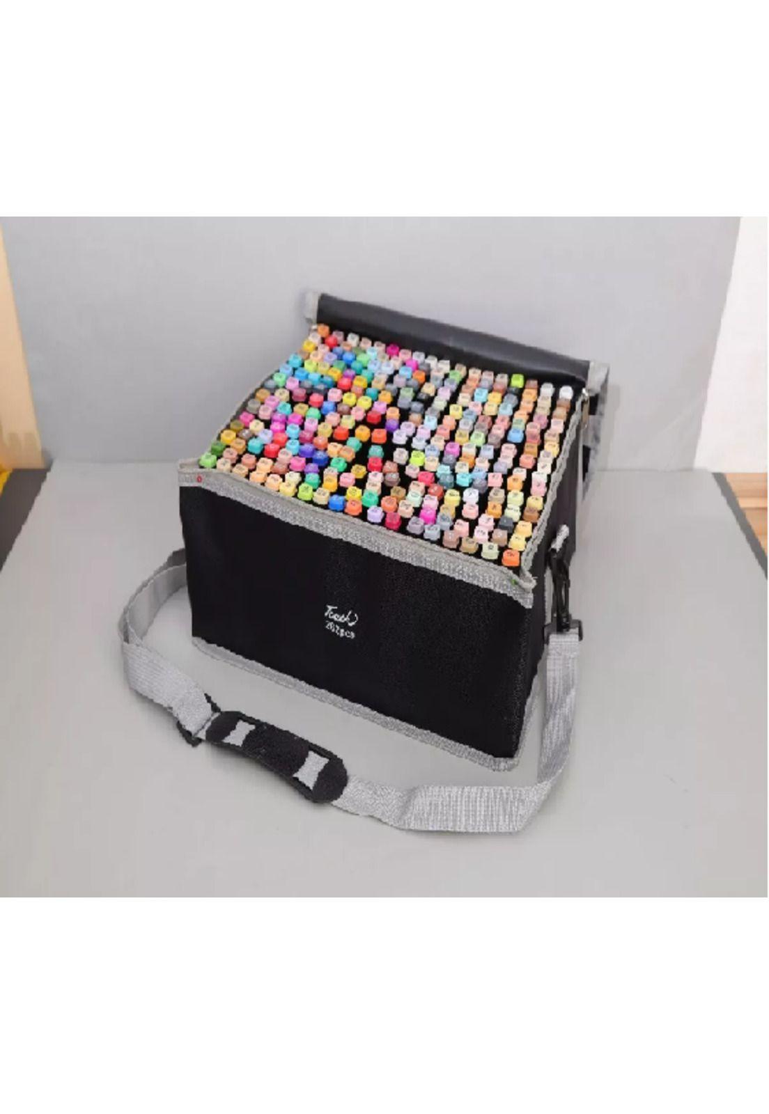 Marcadores 262 lápices doble punta +bolso multicolor-3