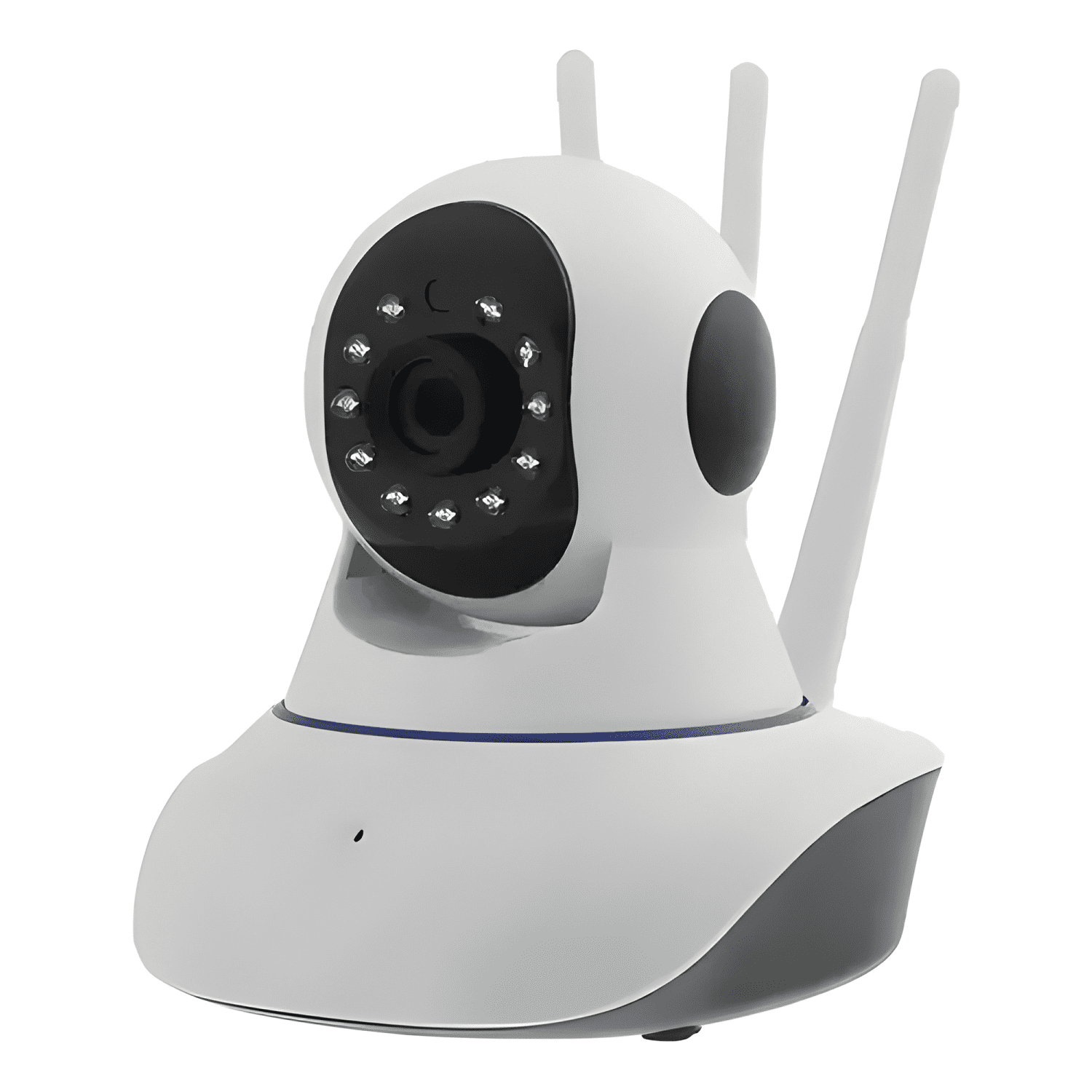 Pack X3 Cámaras Ip 360° Wifi Hd Visión Nocturna Blanco-4