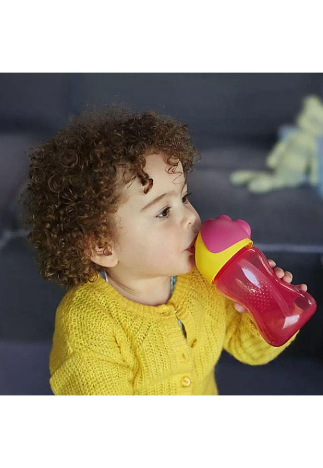 Vasos con bombilla Philips Avent, color rosa-2