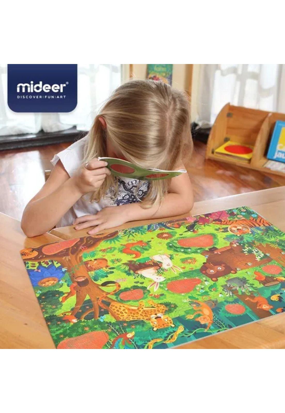 Puzzle "El bosque secreto", Mideer, rompecabezas, color verde-3