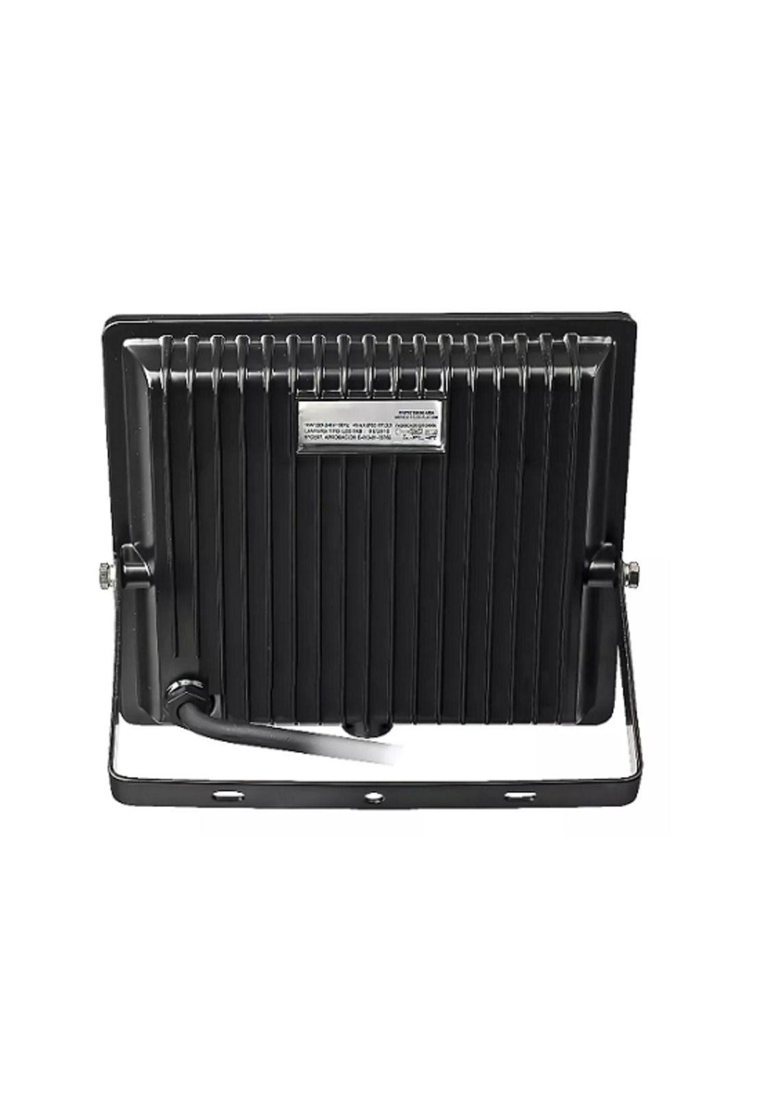 Foco Proyector LED Telco Flat 50W Megabright Negro Blanco Frío-3