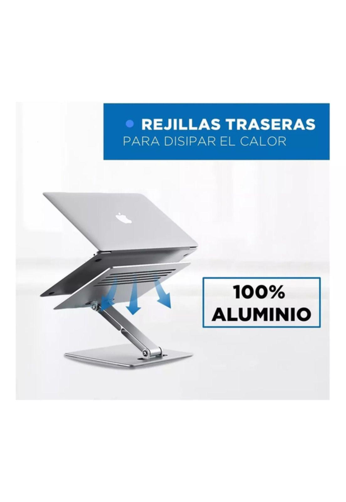 Soporte base ajustable para Mac MacBook notebook alum 10-17 gris-3