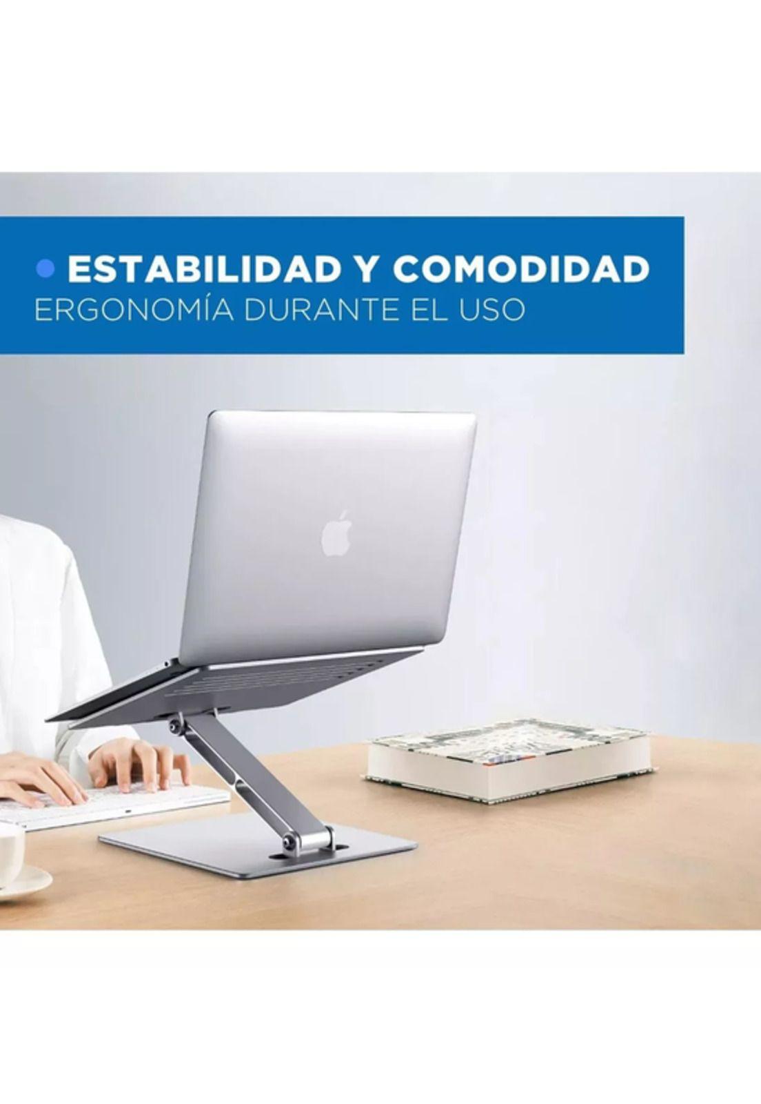 Soporte base ajustable para Mac MacBook notebook alum 10-17 gris-4