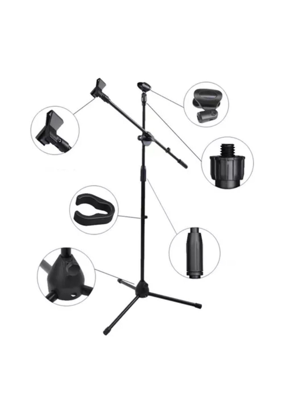 Atril pedestal de micrófono con boom-2