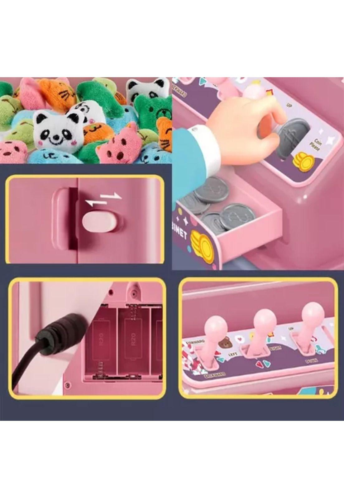 Mini máquina saca peluches y juguetes para niños, garra-2
