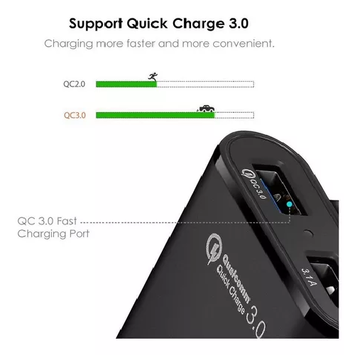Cargador rápido 4 USB automóvil 35W-5