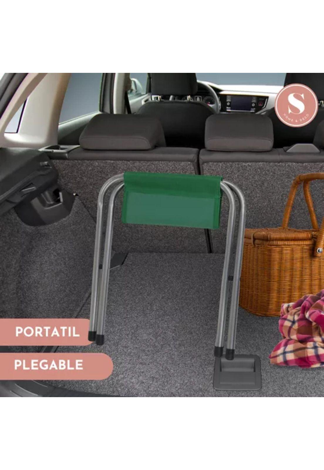 Asiento plegable para camping verde-4