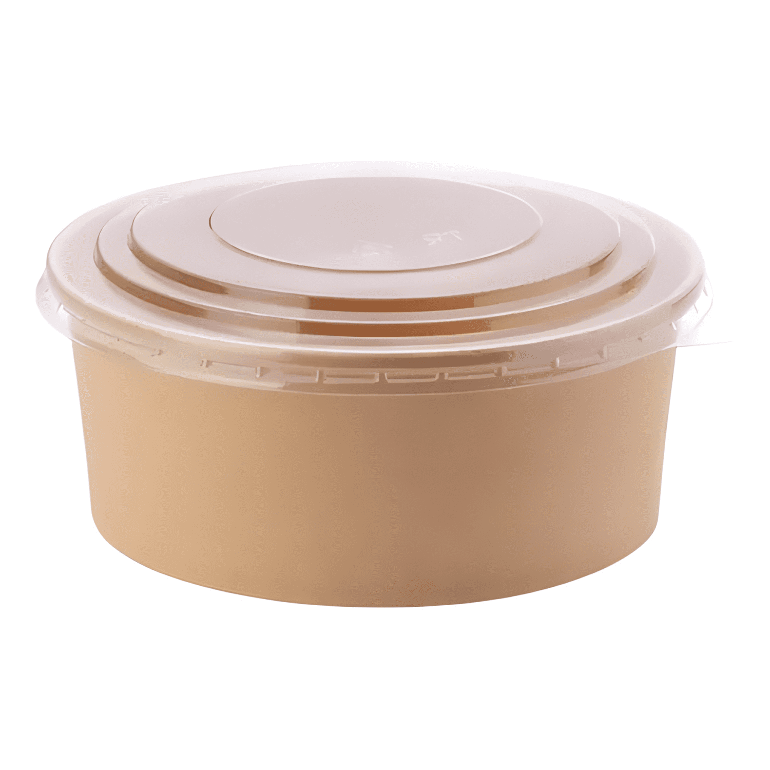 Bowl kraft 1300 ML c/ tapa envase ecológico (100 #5-0