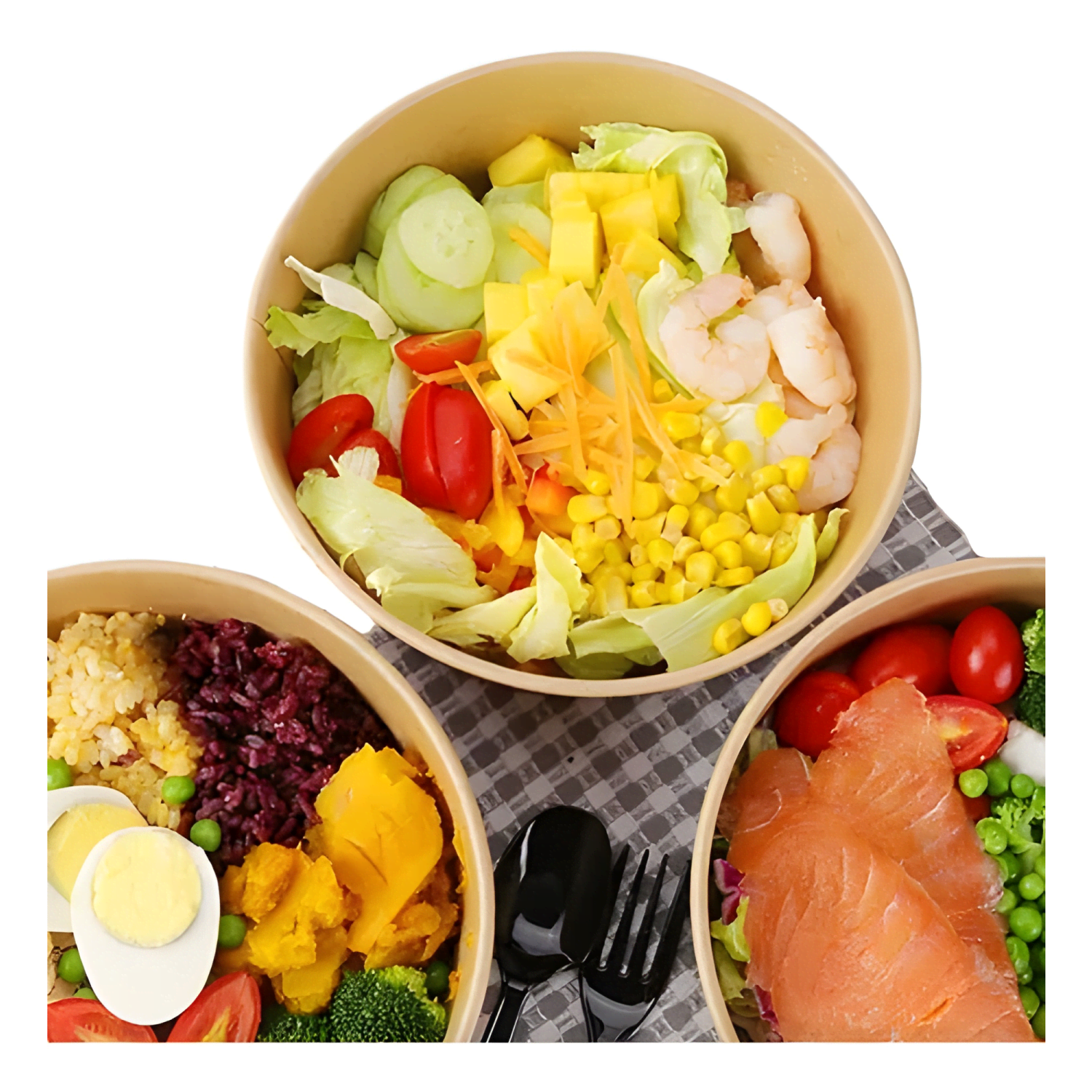 Bowl kraft 1300 ML c/ tapa envase ecológico (100 #5-4