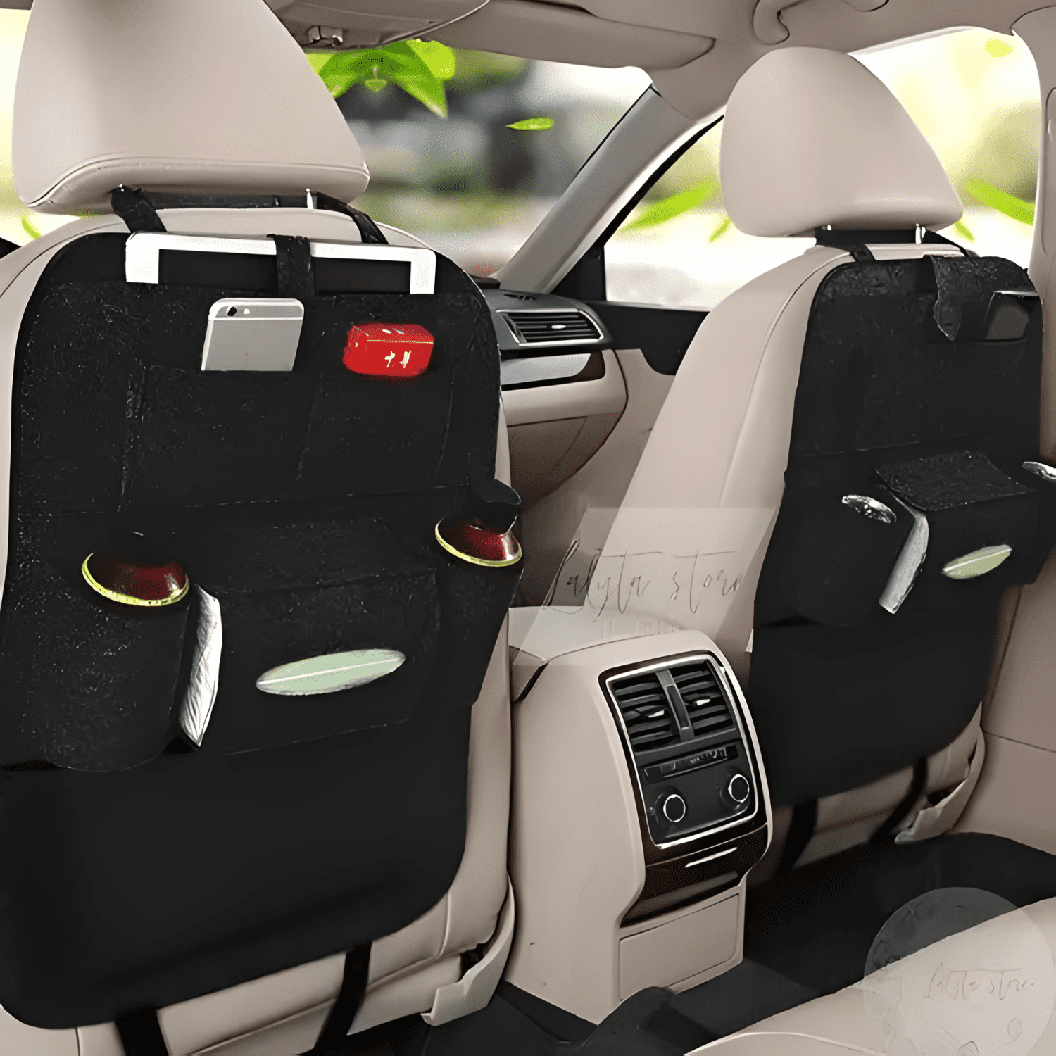 Bolso Organizador Para Respaldo Asiento Trasero De Auto #765-1