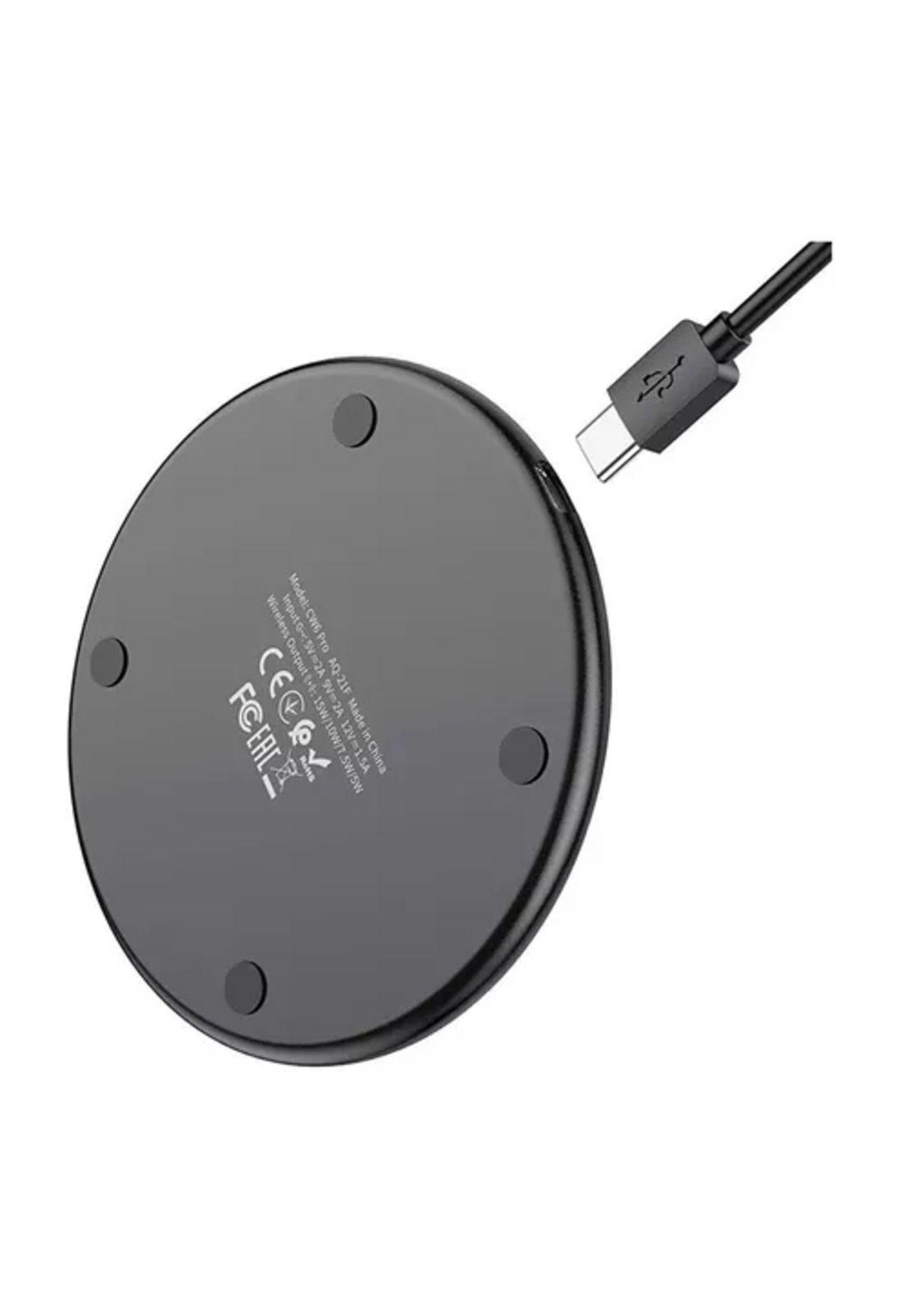 Cargador inalámbrico Qi Hoco carga rápida ultra delgado-3