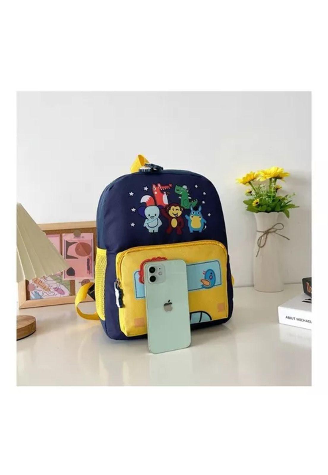 Mochila animalitos para niños, kindergarten, color rojo, impermeable-2