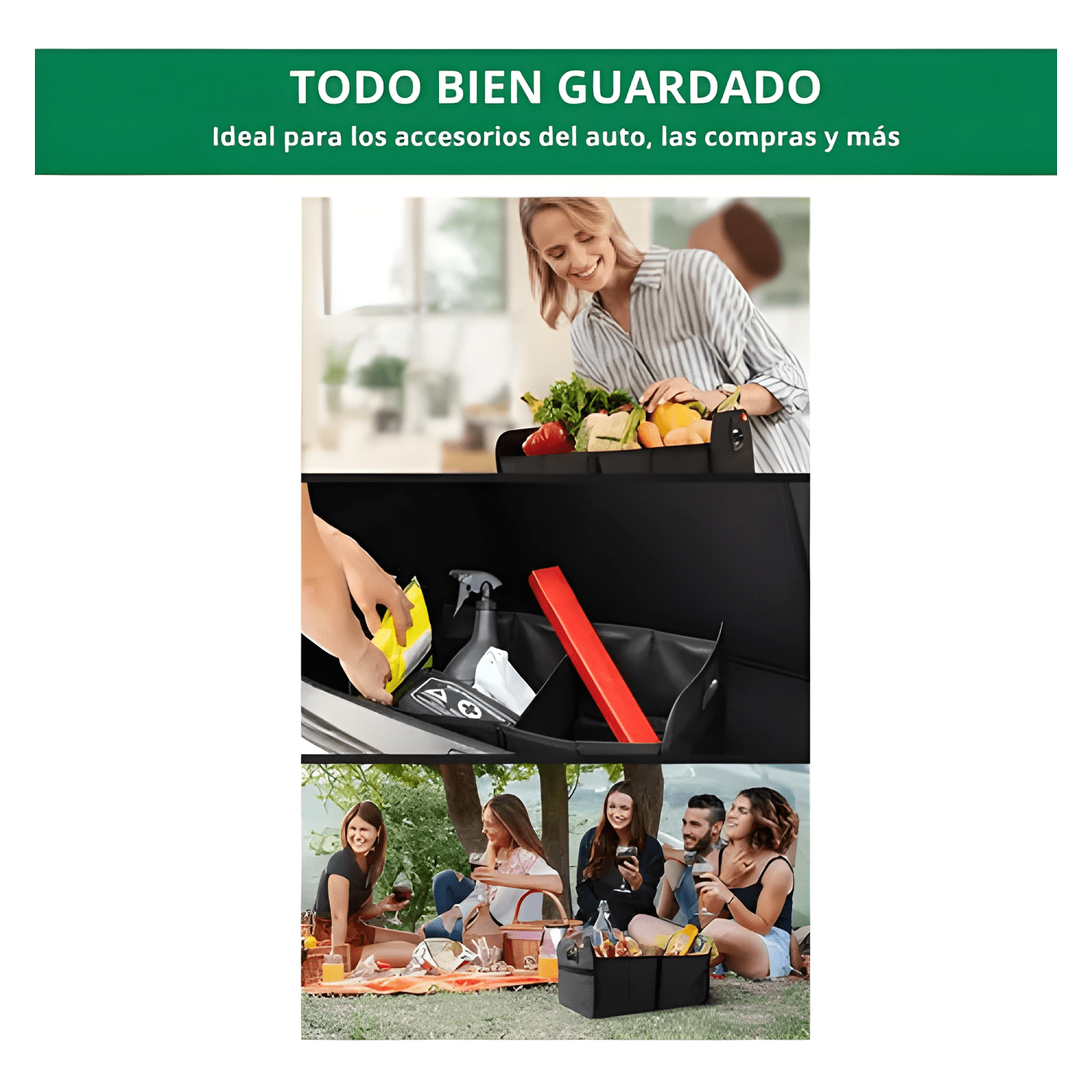 Caja Organizadora De Maleta Auto Bolso Maletero Plegabl #684-3