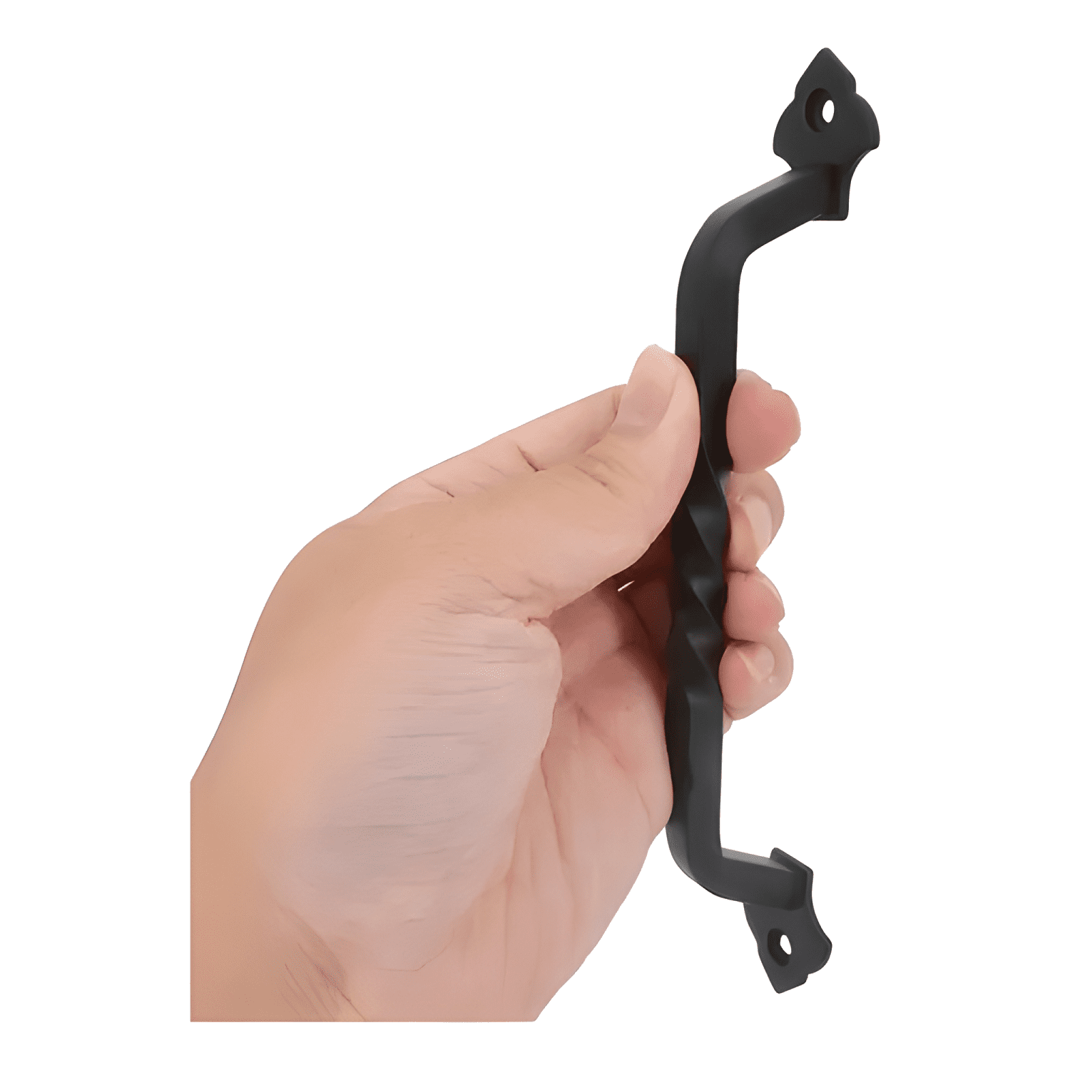 Manilla tirador retro fierro retorcido puerta 14,5 cm 4u-4