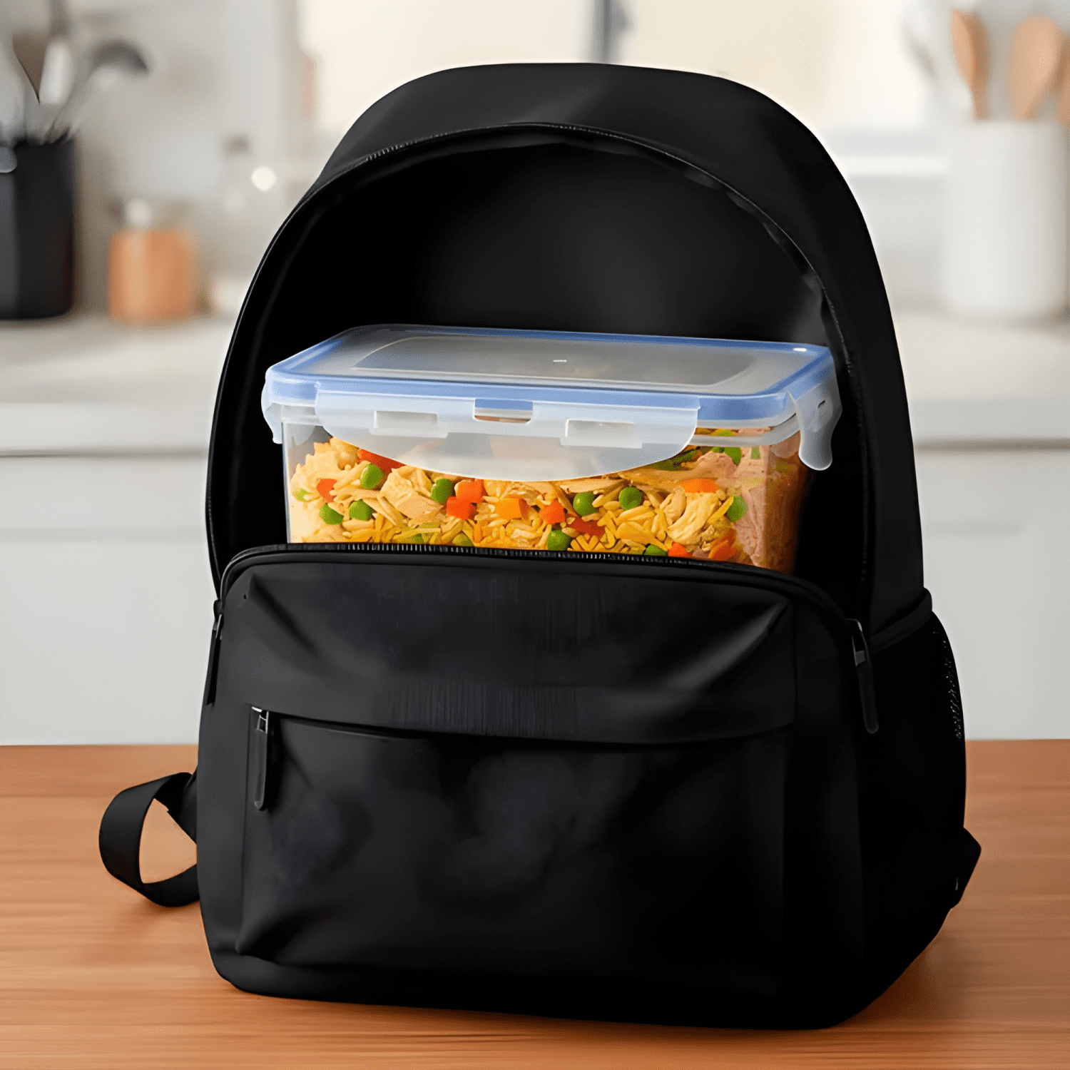 Taper contenedor hermético plástico 1000 ml comida 3u-2