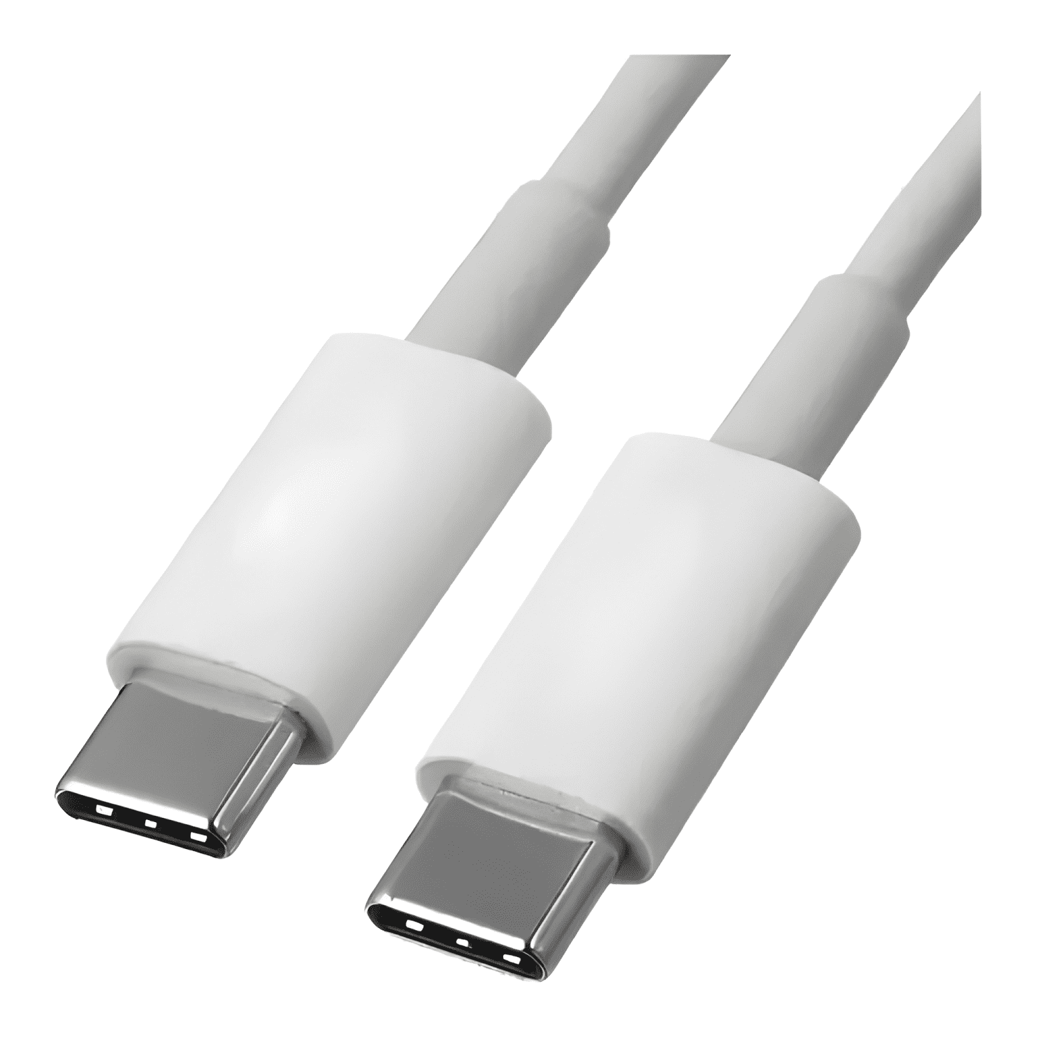 Cable tipo c a tipo c carga rápida fast charge 2m Blanco-2