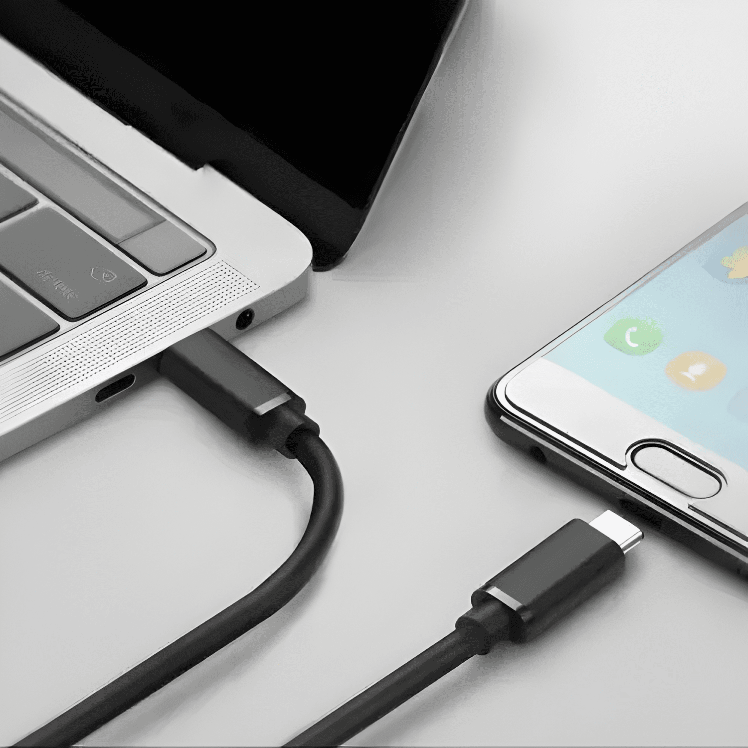 Cable tipo c a tipo c carga rápida fast charge 2m Blanco-3